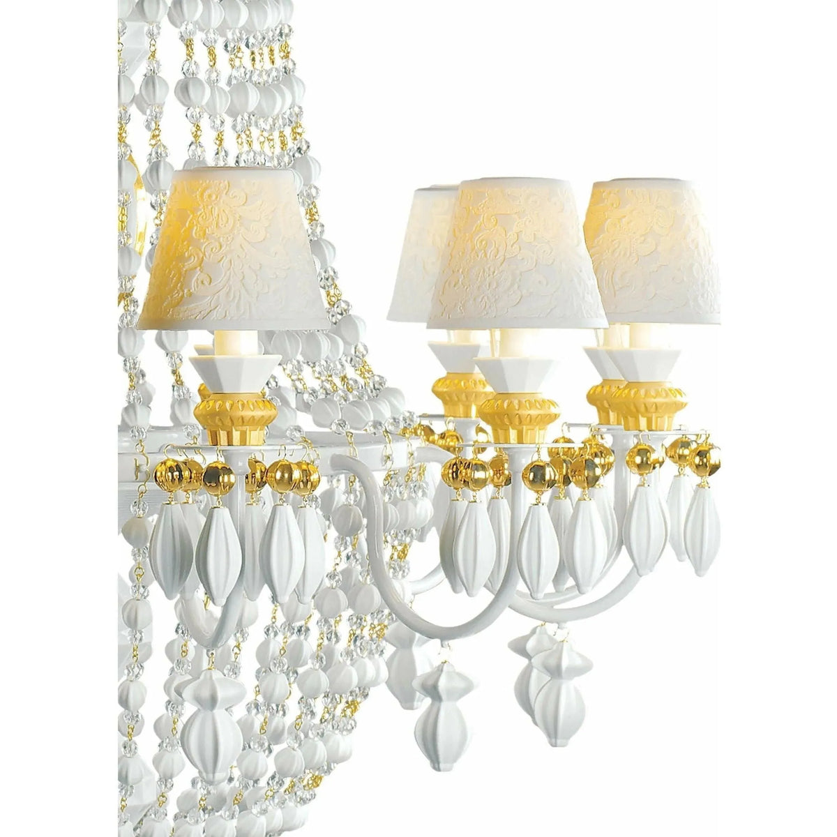 Lladro - Winter Palace 12 Lights Chandelier - 01023489 | Montreal Lighting & Hardware