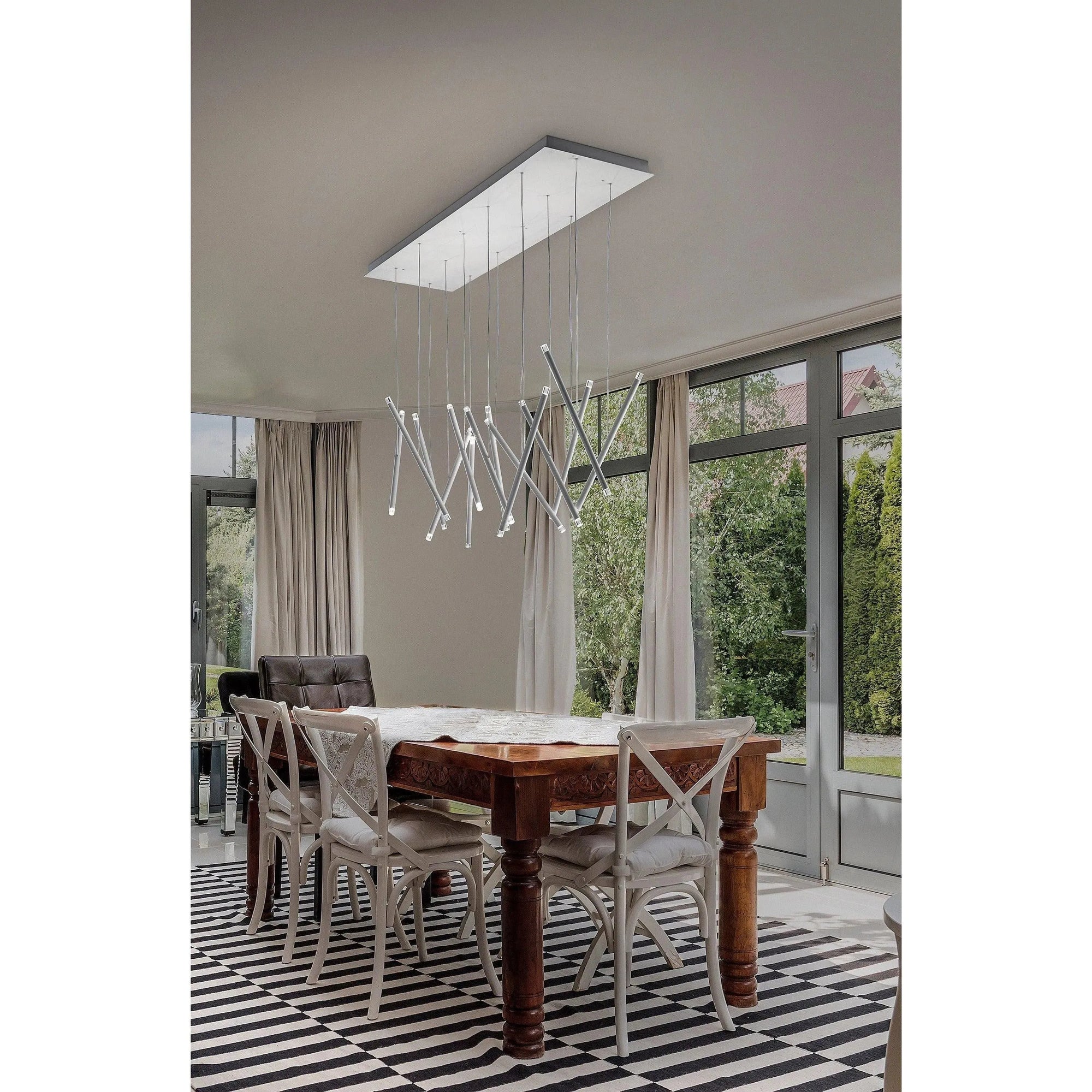 Lodes - A-Tube Nano Duo 14-Light Rectangular Pendant - R05L14 1000MU + 14 x 15825 1020U | Montreal Lighting & Hardware