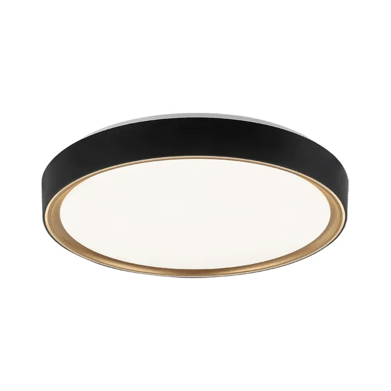 Matteo Lighting - Alamus Flush Mount - M10602BKGL | Montreal Lighting & Hardware