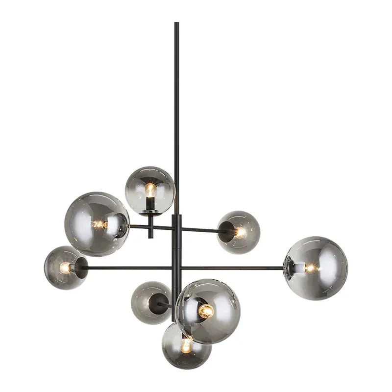 Matteo Lighting - Averley Chandelier - C70708BKSM | Montreal Lighting & Hardware