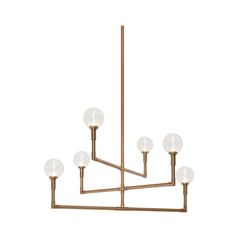 Matteo Lighting - Candlestix Chandelier - C64806AGCL | Montreal Lighting & Hardware