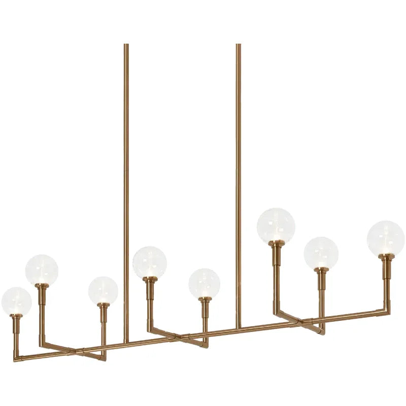 Matteo Lighting - Candlestix Linear Chandelier - C64808AGCL | Montreal Lighting & Hardware