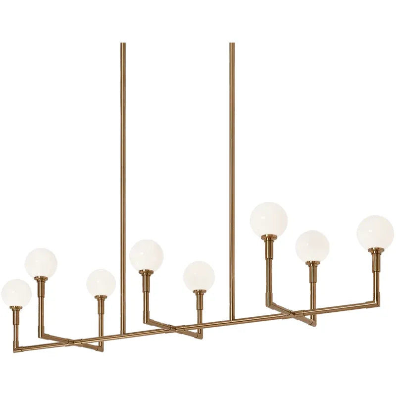 Matteo Lighting - Candlestix Linear Chandelier - C64808AGOP | Montreal Lighting & Hardware
