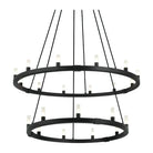 Matteo Lighting - Cascadian Circular Double Chandelier - C75221MB | Montreal Lighting & Hardware