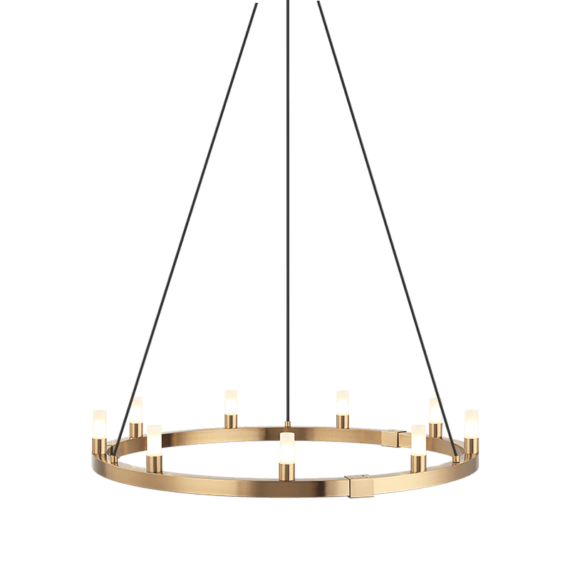 Matteo Lighting - Cascadian Circular Single Chandelier - C75209AG | Montreal Lighting & Hardware
