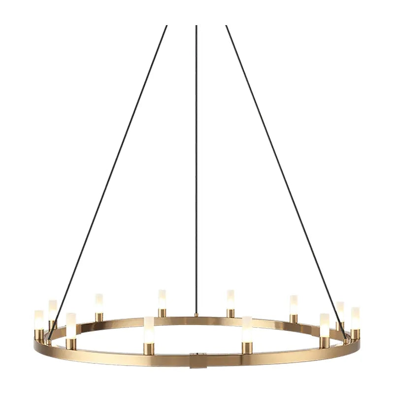 Matteo Lighting - Cascadian Circular Single Chandelier - C75212AG | Montreal Lighting & Hardware