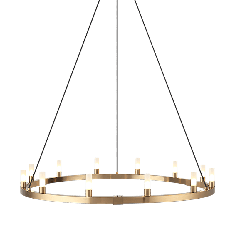 Matteo Lighting - Cascadian Circular Single Chandelier - C75212AG | Montreal Lighting & Hardware