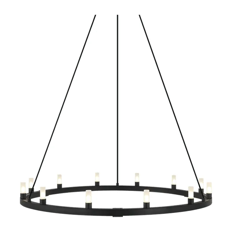 Matteo Lighting - Cascadian Circular Single Chandelier - C75212MB | Montreal Lighting & Hardware
