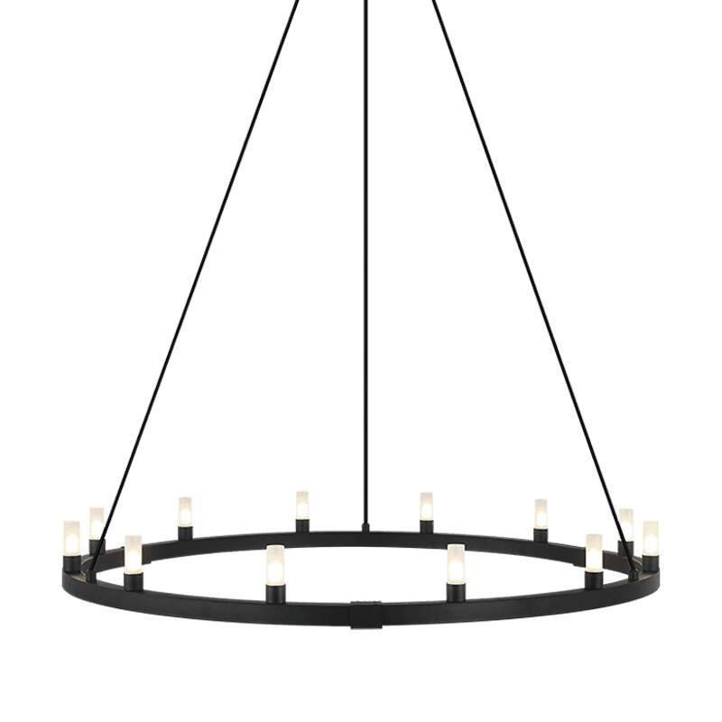 Matteo Lighting - Cascadian Circular Single Chandelier - C75212MB | Montreal Lighting & Hardware