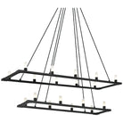 Matteo Lighting - Cascadian Rectangular Double Chandelier - C75218MB | Montreal Lighting & Hardware