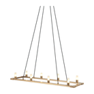 Matteo Lighting - Cascadian Rectangular Single Chandelier - C75208AG | Montreal Lighting & Hardware