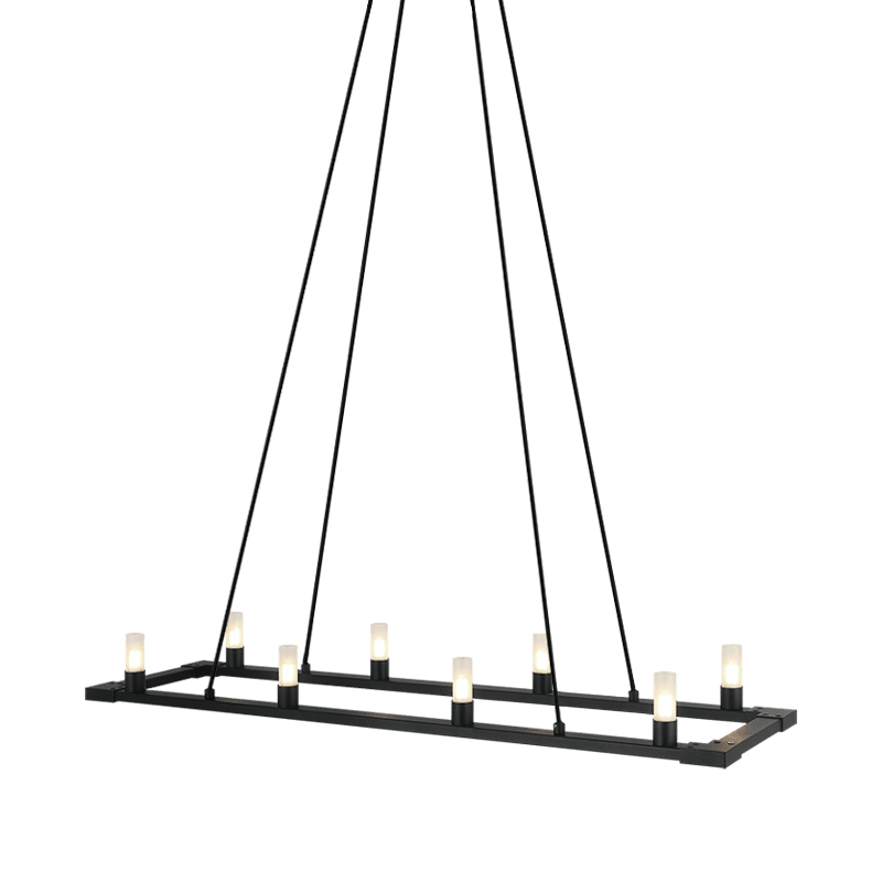 Matteo Lighting - Cascadian Rectangular Single Chandelier - C75208MB | Montreal Lighting & Hardware