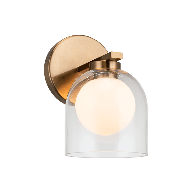 Matteo Lighting - Derbishone Single Wall Sconce - W60701AGCL | Montreal Lighting & Hardware