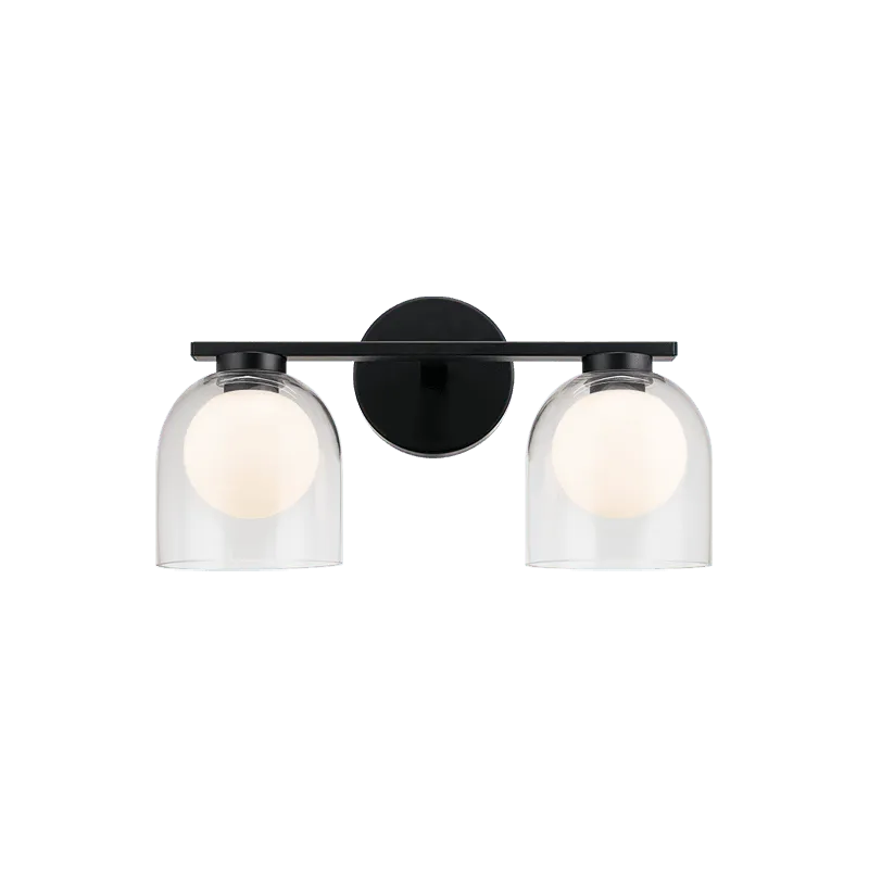Matteo Lighting - Derbishone Wall Sconce - W60702BKCL | Montreal Lighting & Hardware