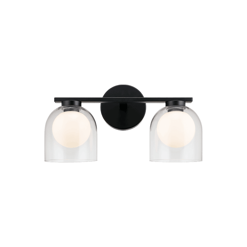 Matteo Lighting - Derbishone Wall Sconce - W60702BKCL | Montreal Lighting & Hardware