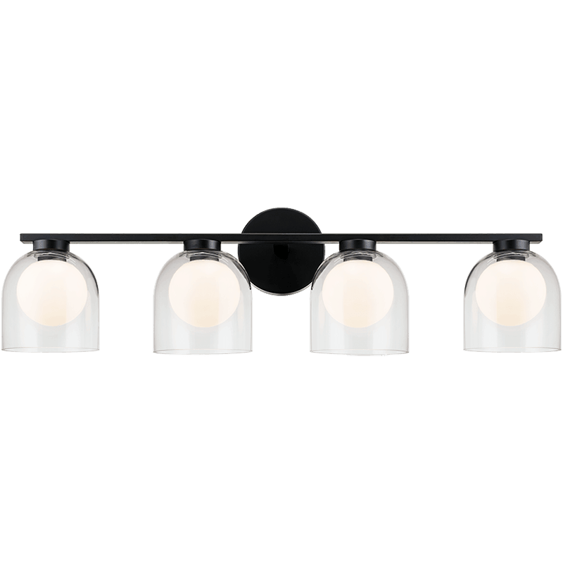 Matteo Lighting - Derbishone Wall Sconce - W60704BKCL | Montreal Lighting & Hardware