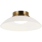 Matteo Lighting - Luna LED Flush Mount - M16401AGFR | Montreal Lighting & Hardware