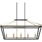 Matteo Lighting - Mavonshire Linear Suspension - C67005BKAG | Montreal Lighting & Hardware