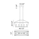 Matteo Lighting - Mavonshire Linear Suspension - C67005BKAG | Montreal Lighting & Hardware