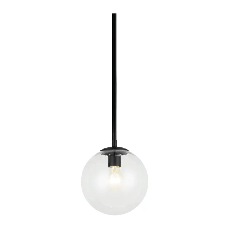 Matteo Lighting - Novo Round Pendant - C81711BKCL | Montreal Lighting & Hardware