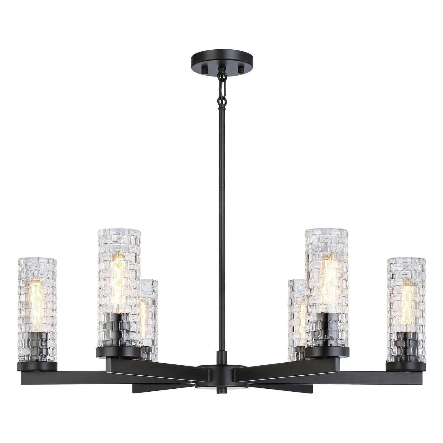 Matteo Lighting - Weaver Multi Light Pendant - C32106BK | Montreal Lighting & Hardware