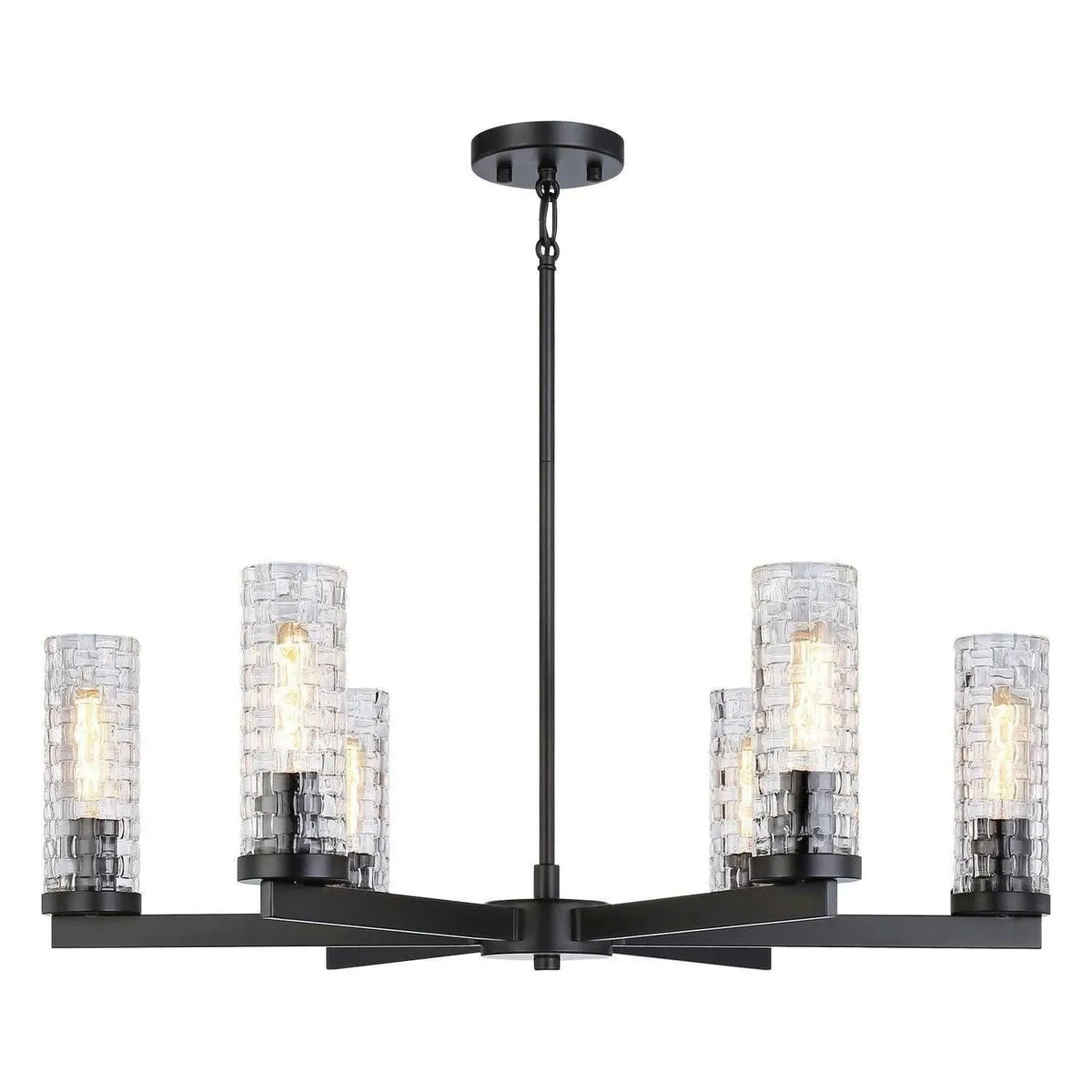 Matteo Lighting - Weaver Multi Light Pendant - C32106BK | Montreal Lighting & Hardware