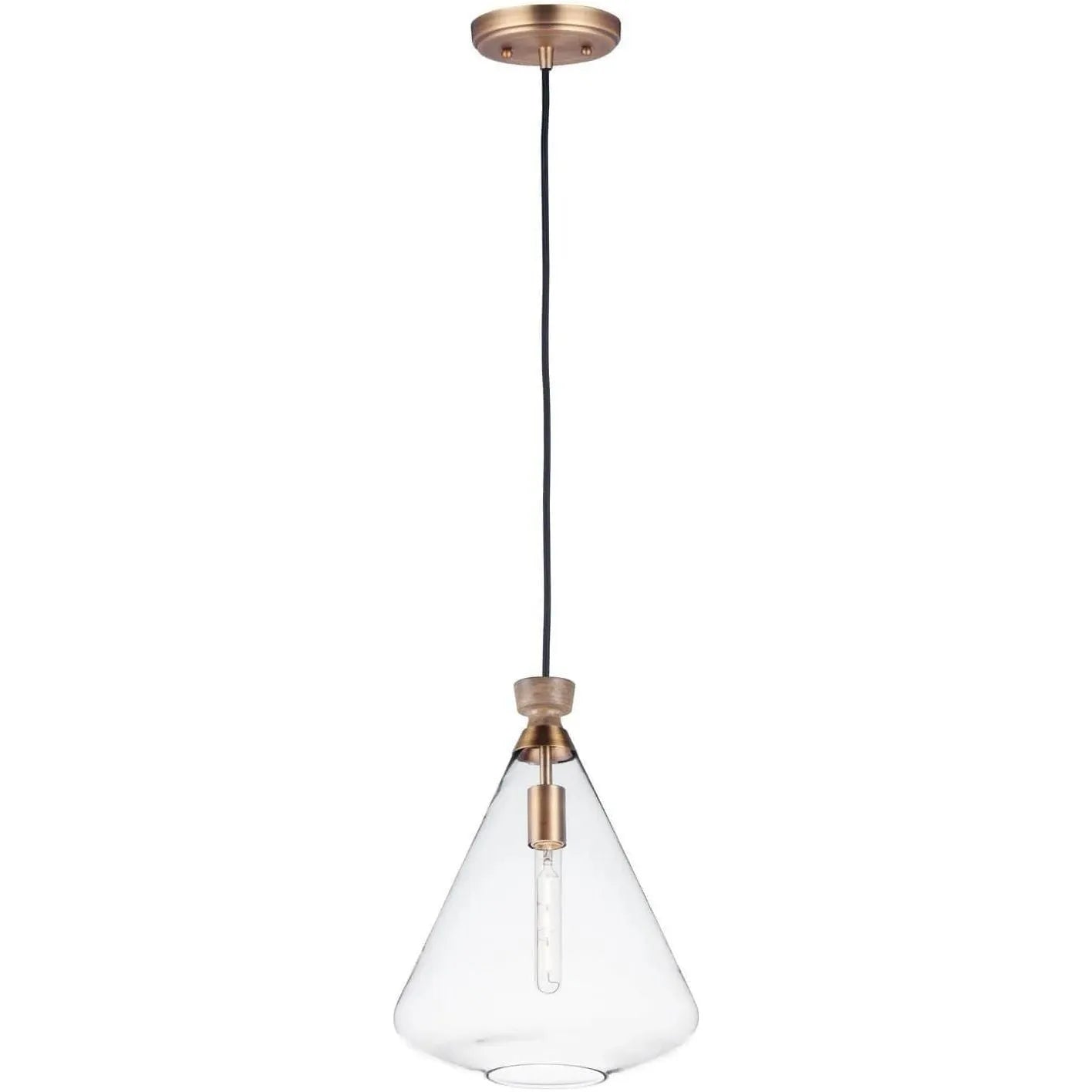 Maxim Lighting - Abbott Pendant - 10101CLWOAB | Montreal Lighting & Hardware