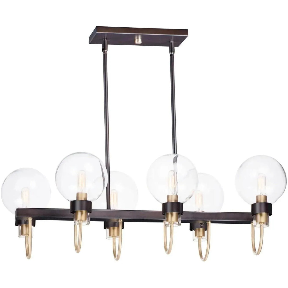 Maxim Lighting - Bauhaus Linear Chandelier - 30519CLBZSBR | Montreal Lighting & Hardware