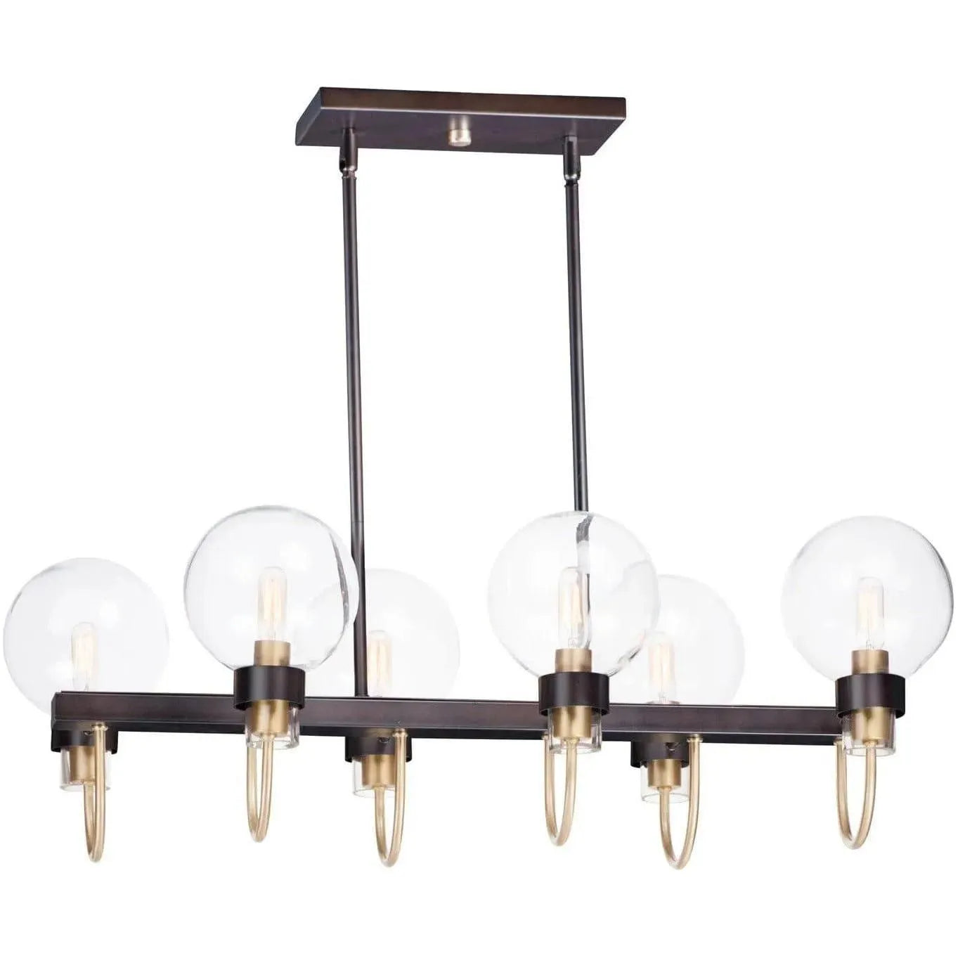 Maxim Lighting - Bauhaus Linear Chandelier - 30519CLBZSBR | Montreal Lighting & Hardware