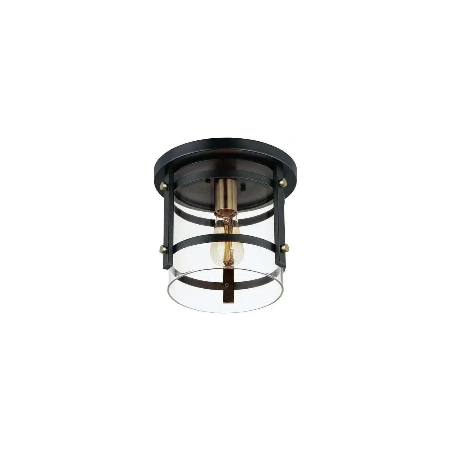Maxim Lighting - Capitol Flush Mount - 2641BKAB | Montreal Lighting & Hardware