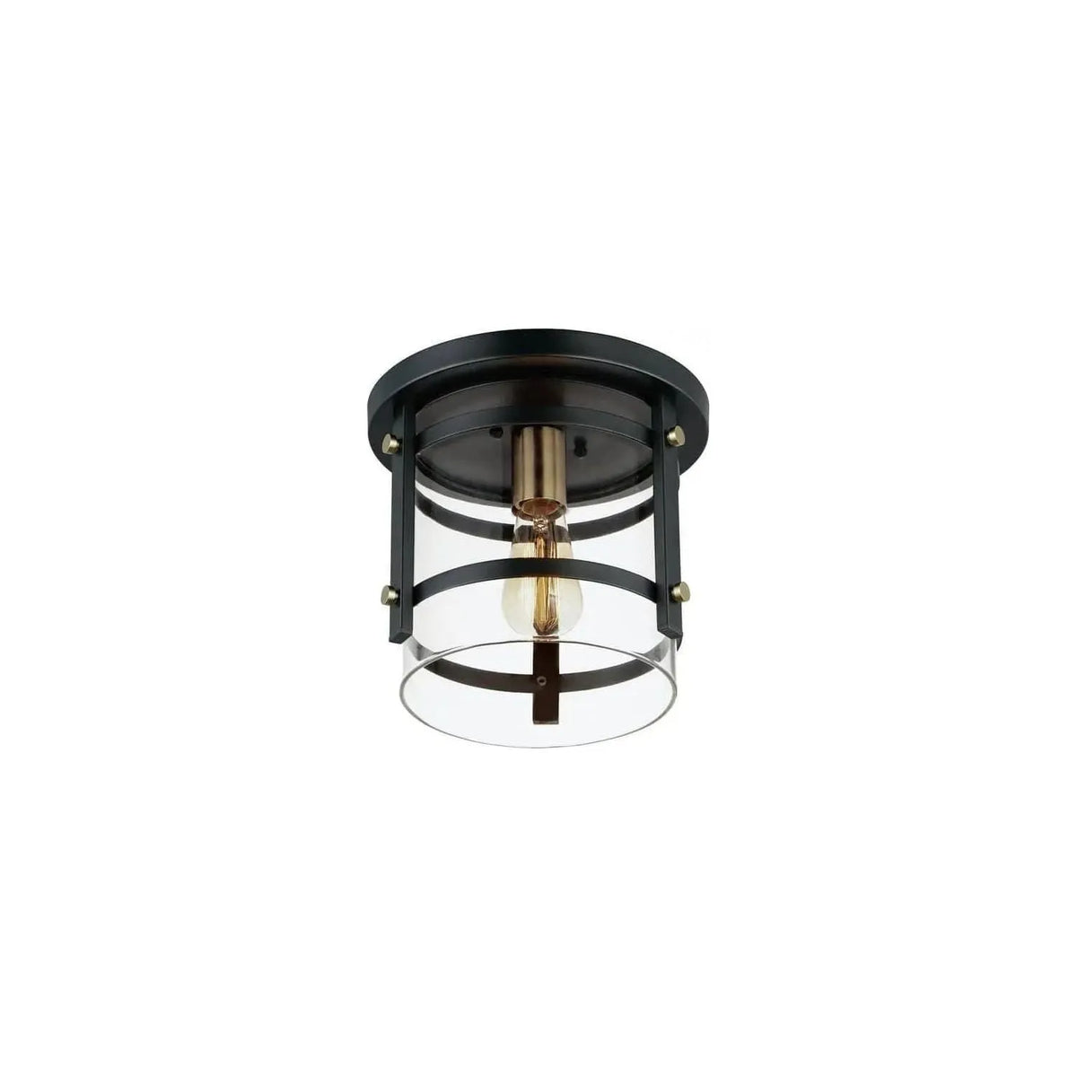 Maxim Lighting - Capitol Flush Mount - 2641BKAB | Montreal Lighting & Hardware
