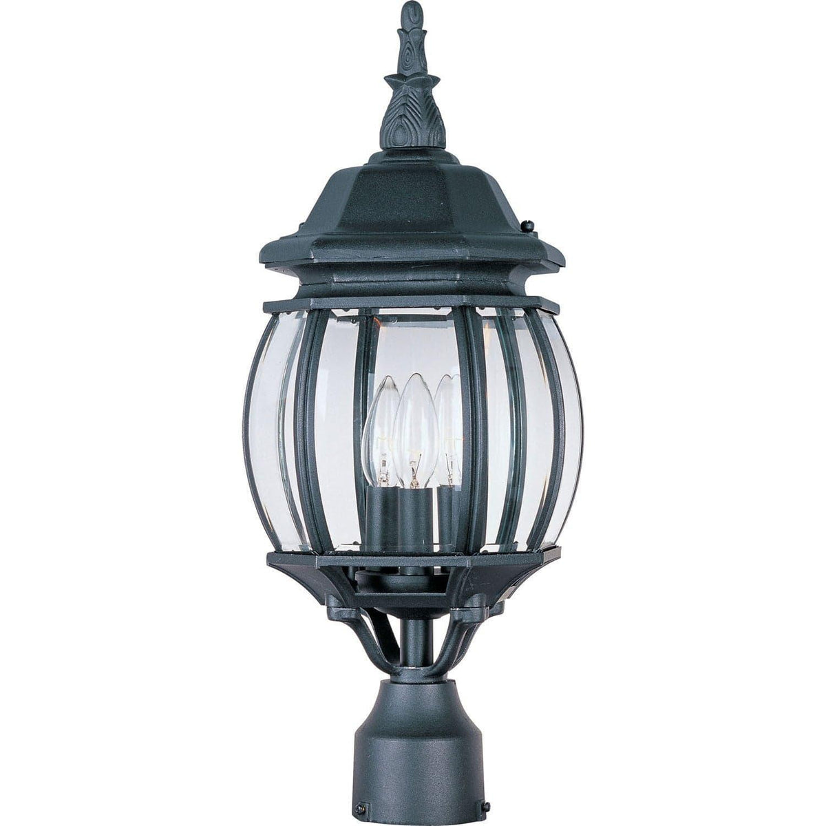 Maxim Lighting - Crown Hill Outdoor Pole/Post Lantern - 1035BK | Montreal Lighting & Hardware