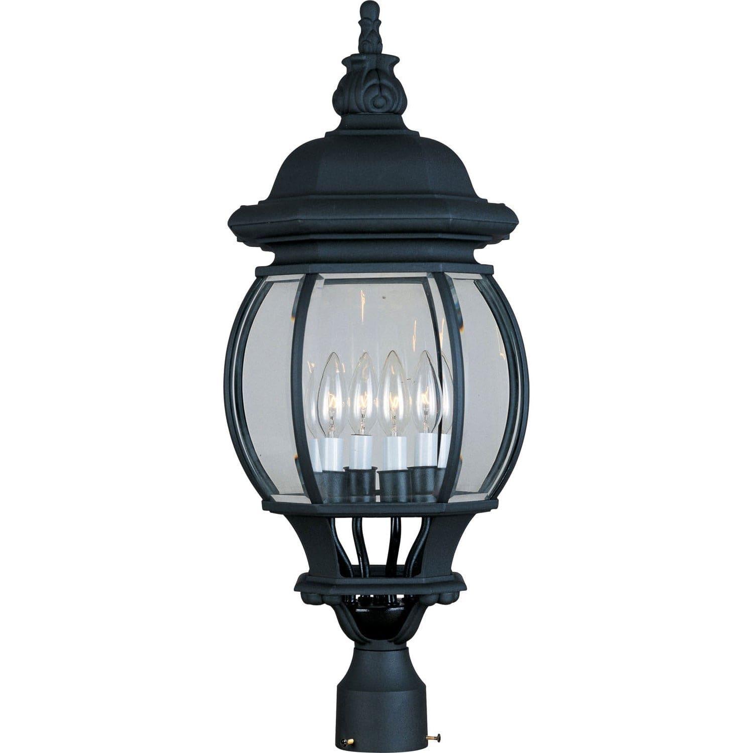 Maxim Lighting - Crown Hill Outdoor Pole/Post Lantern - 1038BK | Montreal Lighting & Hardware