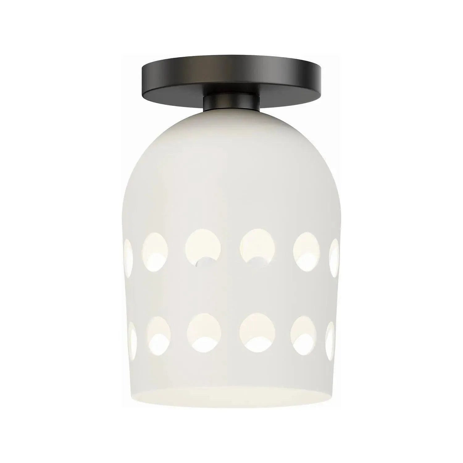 Maxim Lighting - Dottie Flush Mount - 21240WTBK | Montreal Lighting & Hardware