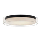 Maxim Lighting - Duo LED Flush Mount - 12286CLSWBK | Montreal Lighting & Hardware