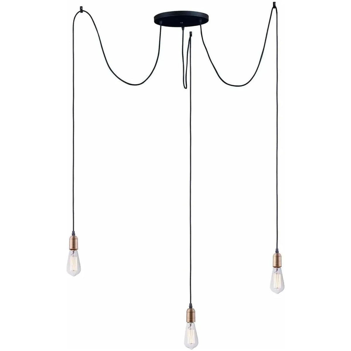 Maxim Lighting - Early Electric Multi Pendant - 12123BKAB | Montreal Lighting & Hardware