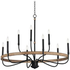 Maxim Lighting - Franklin Chandelier - 14449DWBK | Montreal Lighting & Hardware