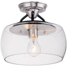 Maxim Lighting - Goblet Semi-Flush Mount - 26129CLBKSN | Montreal Lighting & Hardware