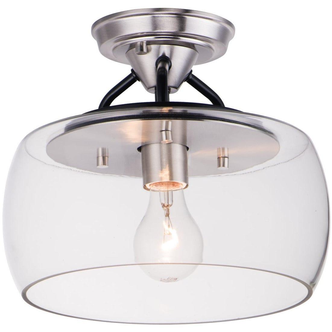 Maxim Lighting - Goblet Semi-Flush Mount - 26129CLBKSN | Montreal Lighting & Hardware
