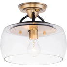 Maxim Lighting - Goblet Semi-Flush Mount - 26129CLBZAB | Montreal Lighting & Hardware