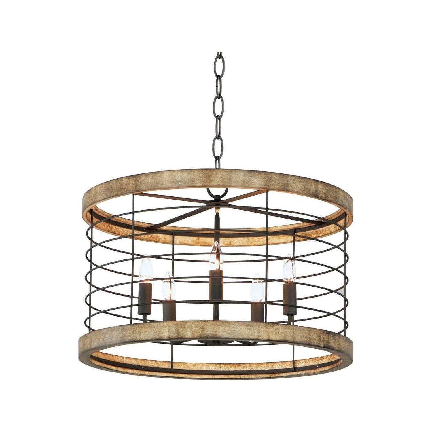 Maxim Lighting - Homestead Chandelier - 12515DWBK | Montreal Lighting & Hardware