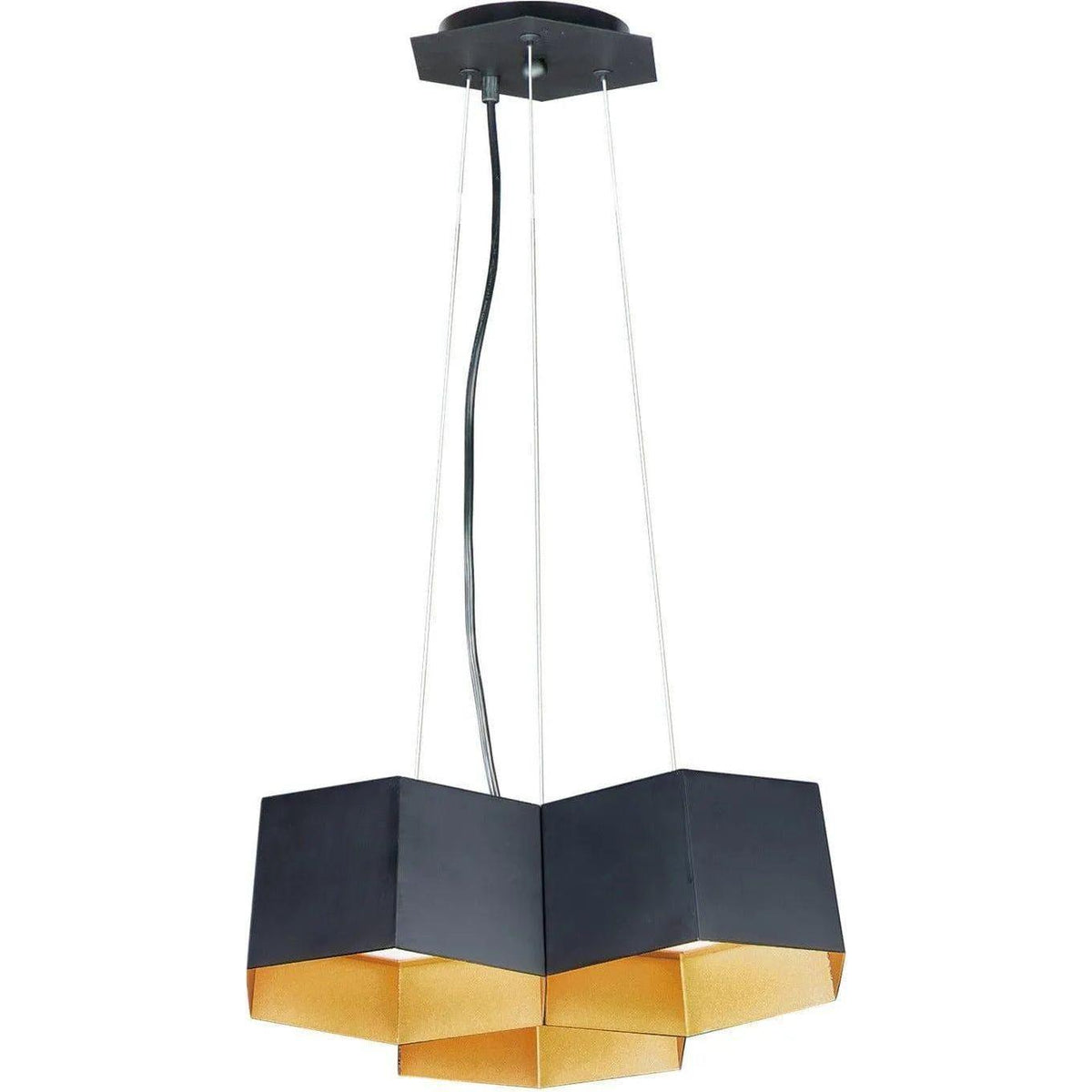 Maxim Lighting - Honeycomb LED Chandelier - 30334BKGLD | Montreal Lighting & Hardware