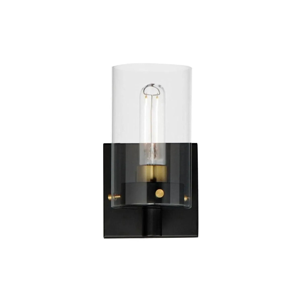 Maxim Lighting - Pinn Wall Sconce - 12401CLBKSBR | Montreal Lighting & Hardware