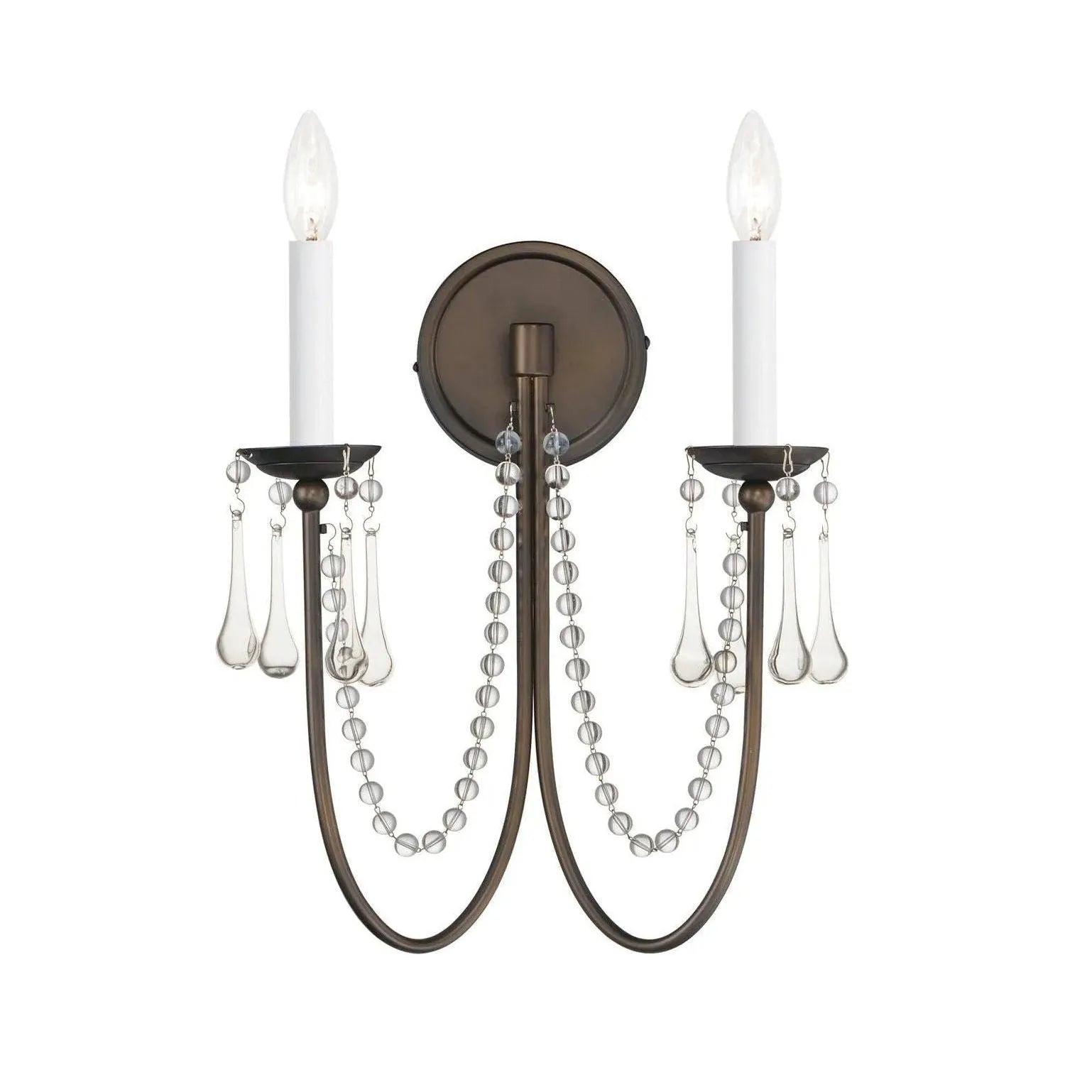 Maxim Lighting - Plumette Wall Sconce - 12161CHB/CRY | Montreal Lighting & Hardware