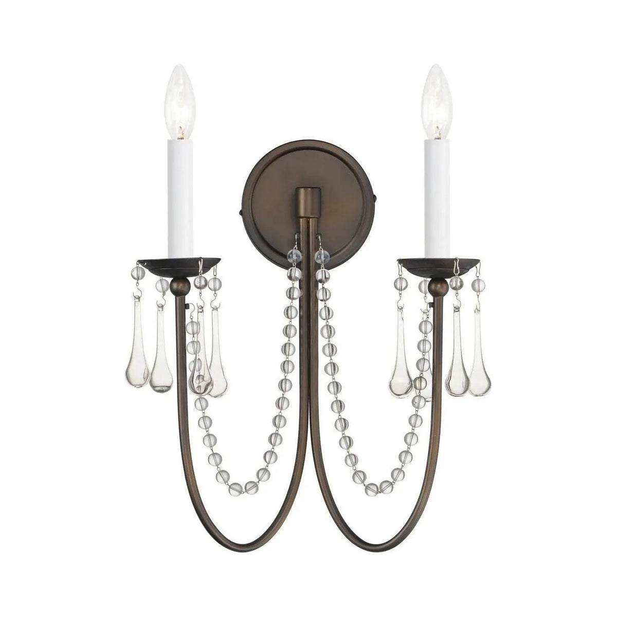 Maxim Lighting - Plumette Wall Sconce - 12161CHB/CRY | Montreal Lighting & Hardware