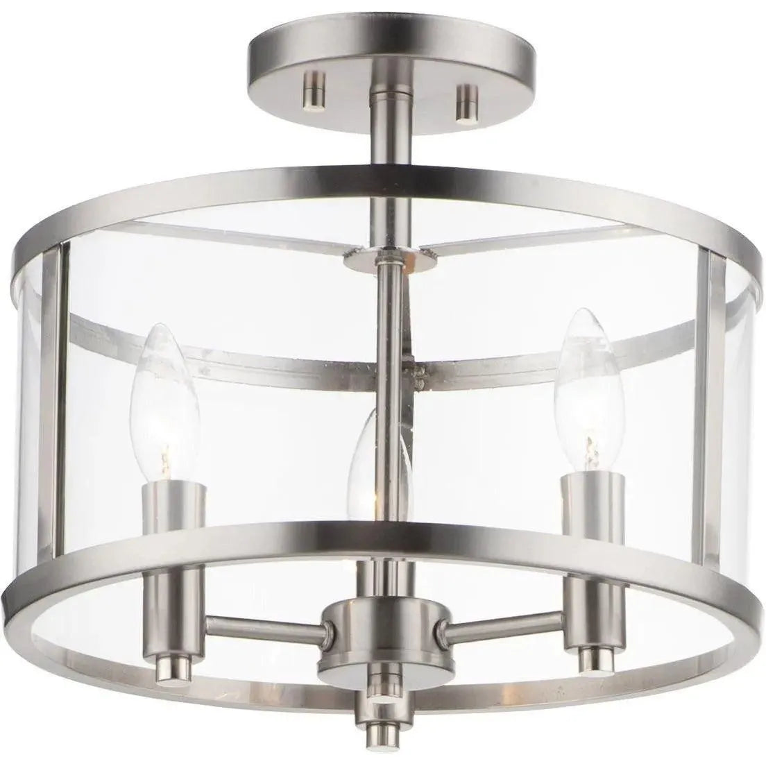 Maxim Lighting - Sentinel Semi Flush Mount - 25250CLSN | Montreal Lighting & Hardware