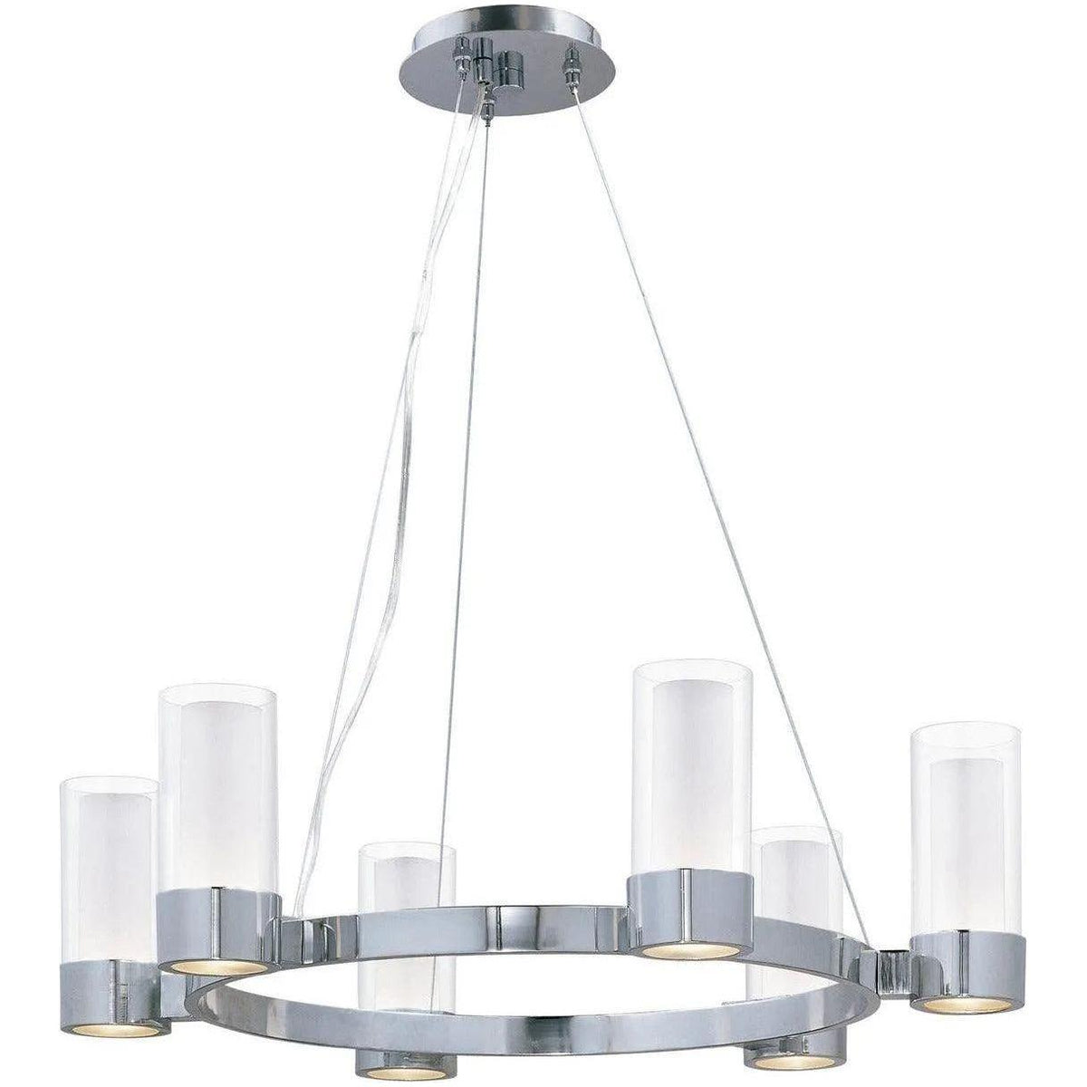 Maxim Lighting - Silo Chandelier - 23077CLFTPC/BUL | Montreal Lighting & Hardware