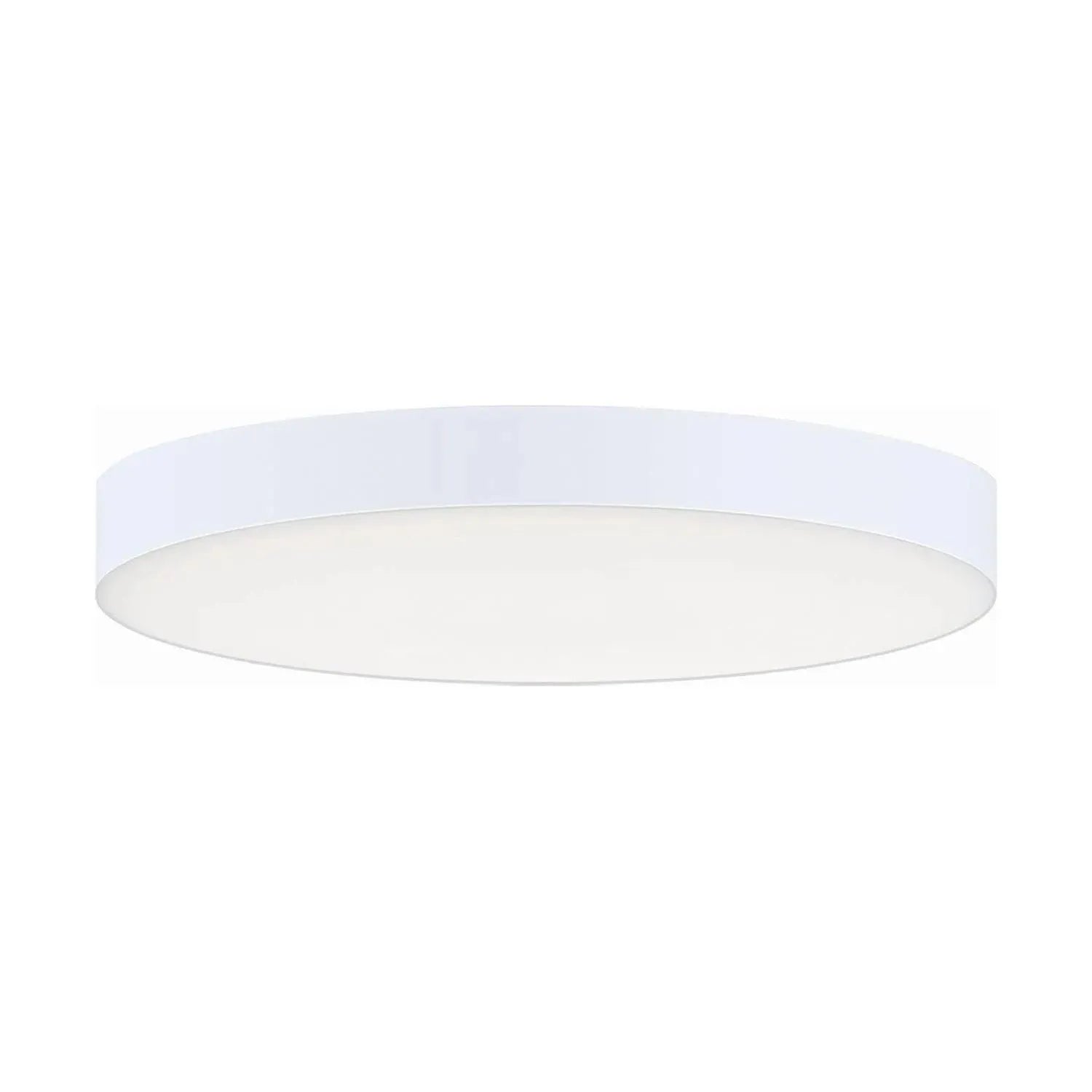 Maxim Lighting - Trim Round EM Backup LED Flush Mount - 57895WTWT | Montreal Lighting & Hardware