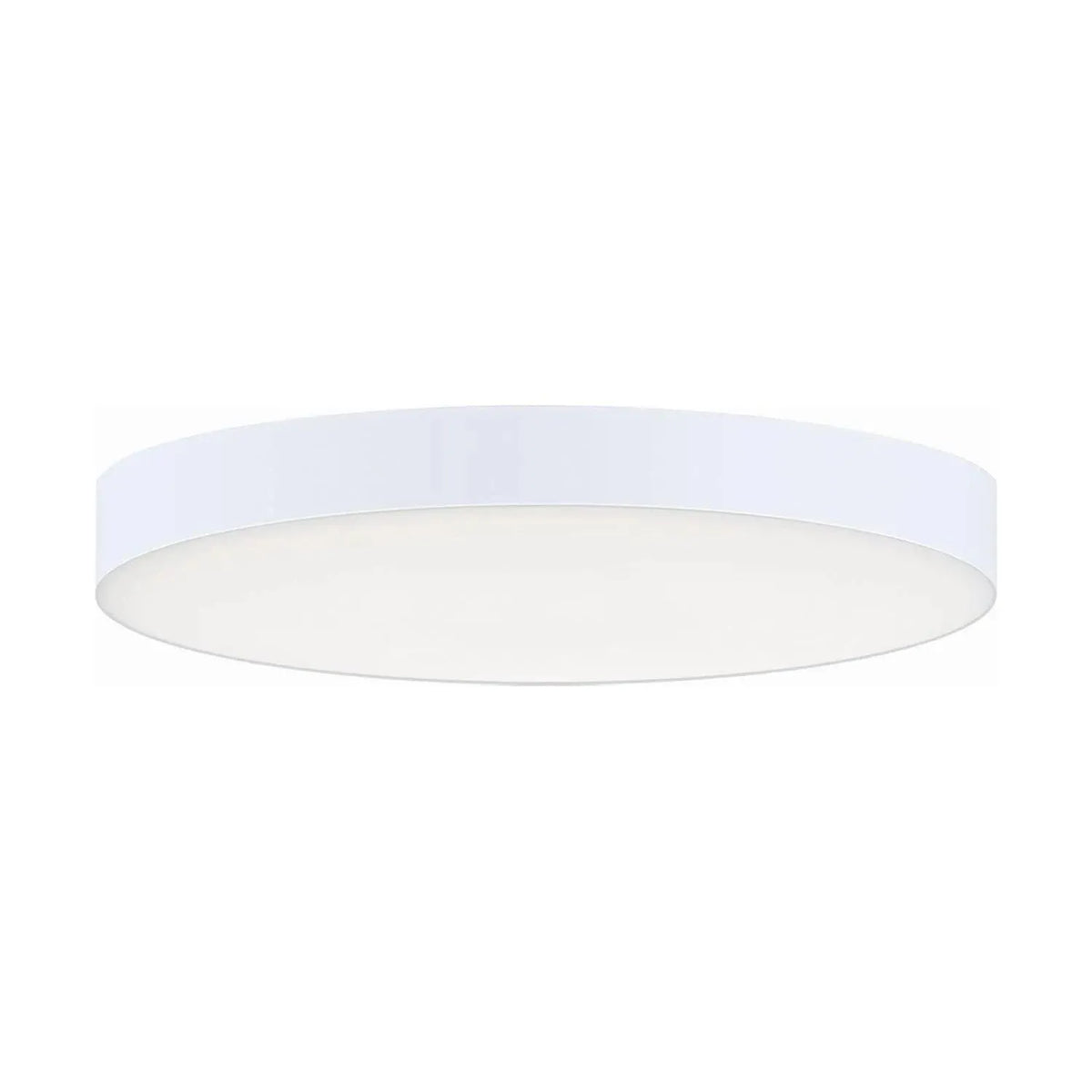Maxim Lighting - Trim Round EM Backup LED Flush Mount - 57895WTWT | Montreal Lighting & Hardware