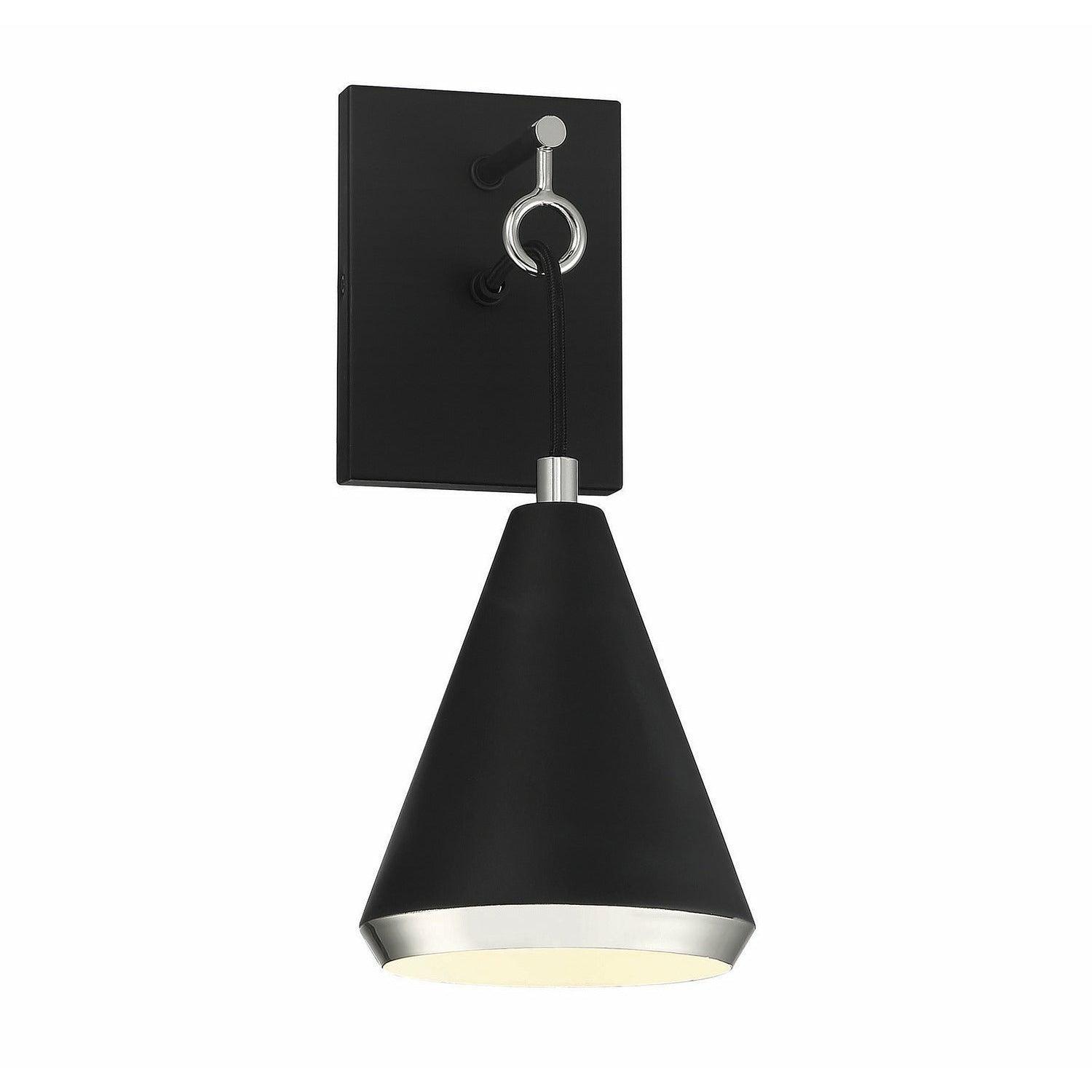 Meridian Lite Trends - Meridian One Light Wall Sconce - M90066MBKPN | Montreal Lighting & Hardware